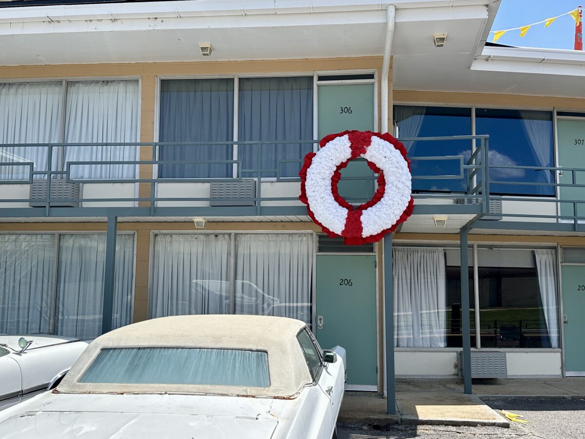 The balcony at the Lorraine Motel in Memphis — now the National Civil Rights Museum — where Martin Luther King Jr. was assassinated. (The Progressive South)